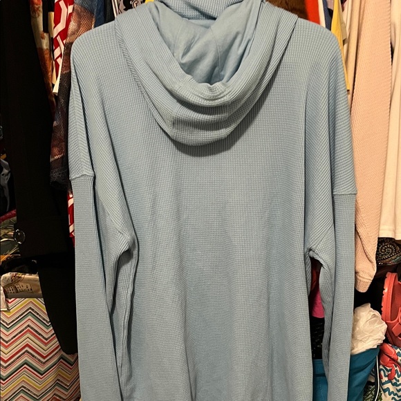 Under Armour Ladies waffle Funnel Hoodie - Picture 6 of 9